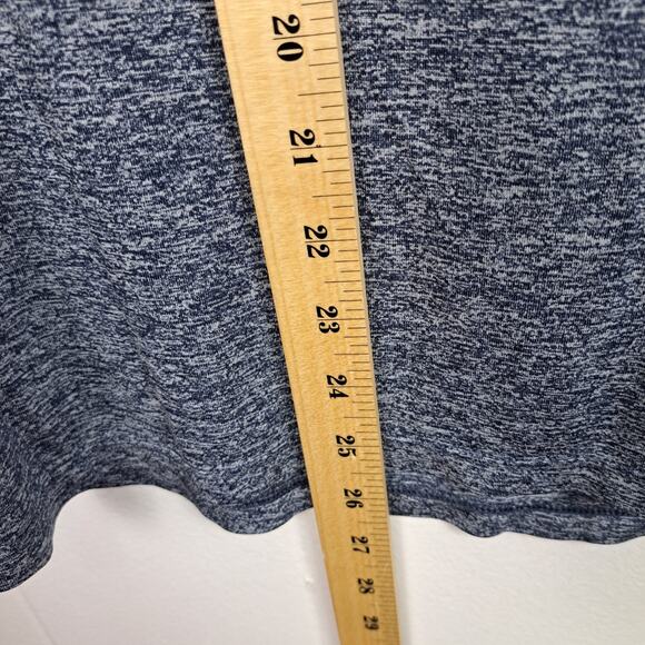 Under Armour Women’s HeatGear Tech Tee Shirt Blue Heather‎ Size L - Picture 6 of 8